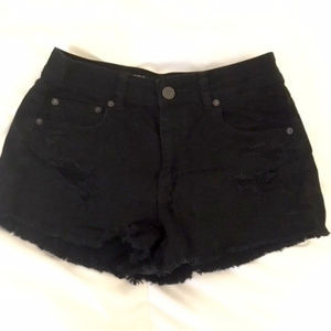 NWOT AE Black Hi-Rise Festival Shorts, Size 10